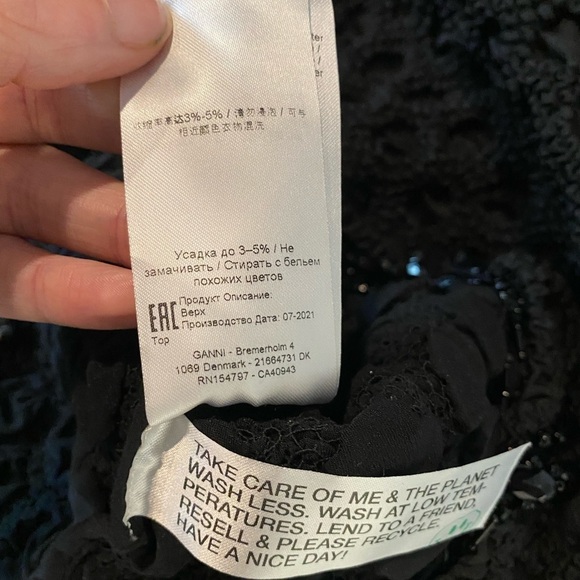 Ganni beaded top black - Picture 14 of 14